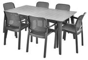 Комплект садових меблів HECHT SAMANA SET GRAPHITE 6