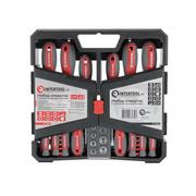Набір викруток з комплектом насадок та головок 63 шт. INTERTOOL VT-3363