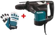Перфоратор Makita HR4501C988000810 + захисні рукавички XL