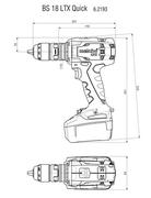 Акумуляторний шурупокрут Metabo BS 18 LTX Quick LiHD 2x4.0 Ah (602193800)
