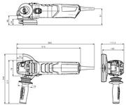 Кутова шліфувальна машина мережева Metabo WE 19-125 Q M-Brush (613105000)