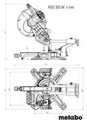 Торцювальна пила мережева Metabo KGS305M (613305000)