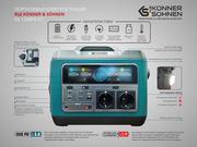 Зарядна станція Konner Sohnen KS 1200PS-FC (1110 Вт·год / 1200 Вт)