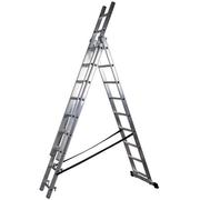 Трьохсекційна драбина VIRASTAR DW 3 PROFI 3x9 ступенів