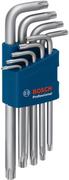 Набір шестигранних ключів Bosch Professional Torx 9 шт. (1600A01TH4)
