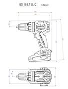 Акумуляторний шурупокрут Metabo BS 18 LT BL Q 2xLiHD (II) 4.0 Ah (602334800)