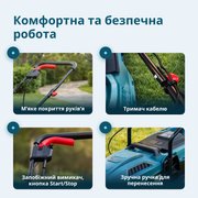 Електрична газонокосарка KS 32LM12-BL