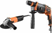 Перфоратор KH24IE + болгарка WS8-115S AEG JP240B2C