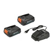 Акумулятор та зарядний пристрій Gardena 2 х PBA 18V/45 2.5 Ач + AL 1830 CV (14907-20.000.00)