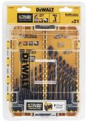 Набір свердел по металу DeWALT Black   Gold HSS-G DT70755, 21 шт, кейс