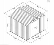 Садовий будинок металевий HECHT 6X8 PLUS (HECHT6X8PLUS)