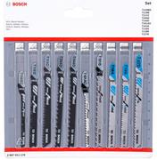 Набір пилок для лобзика Bosch Wood and Metal 10 шт. (2607011170)