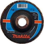 Пелюстковий шліфувальний диск Makita 150х22.23 К120 корунд  (P-65246)