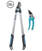 Сучкоріз для зелених гілок до 42 мм Gardena EasyCut 680 B і секатор до 18 мм Classic (12003-30)