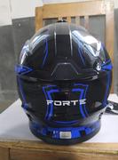 Мотошолом FORTE BLD-819-6 чорно-синій, розмір M (125198)