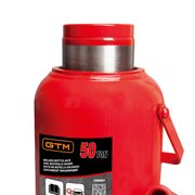 Домкрат гідравлічний 50т GTM TH95004 пляшковий одноштоковий 32916