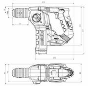 Акумуляторний перфоратор Metabo BH 18 LTX BL 16 АКБ 2,0 Ah, metaBOX (600324500)