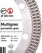 Алмазний диск Distar 1A1R 125x1,4x10x22,23 Multigres (11115494010)