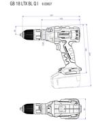 Акумуляторний шурупокрут Metabo GB 18 LTX BL Q I Каркас (603828890) (без акумулятора і ЗП)
