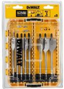 Набір пір'яних свердел DeWALT DT70750 по дереву, 8 шт, кейс