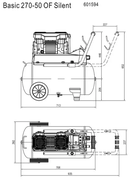 Компреcор Metabo Basic 270-50 OF Silent (601594000)