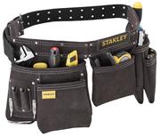 Пояс подвійний Stanley STST1-80113, для носіння інструментів, шкіряний ремінь з охопленням талії від 84 до 133 см