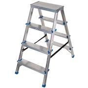 Двостороння алюмінієва драбина VIRASTAR Comfort 2x4 ступенів DR150ALDD4