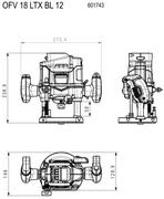 Акумуляторний фрезер Metabo OFV 18 LTX BL 12 (601743660)