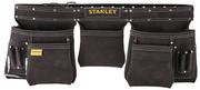 Пояс подвійний Stanley STST1-80113, для носіння інструментів, шкіряний ремінь з охопленням талії від 84 до 133 см
