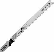 Пилка для лобзика Bosch по дереву T 101 B, 2,7 × 100 мм, 5 шт (2608630030)