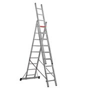 Трьохсекційна драбина VIRASTAR Triomax Pro 3x9 ступенів TS199