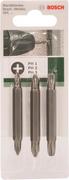 Двосторонні біти Bosch Standard PH 1/2/3, 3 шт. (2609255961)