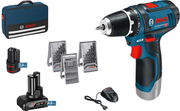 Акумуляторний дриль-шурупокрут Bosch GSR 12V-15 Set Professional (0615990G6L)