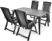 Комплект садових меблів HECHT JARDIN GRAPHITE 4 (HECHTJARDINGRAPHITE4)