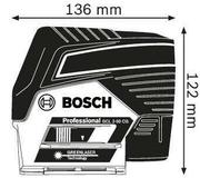 Лазерний нівелір Bosch GCL 2-50 CG + RM 2 (12 V) + стельова кліпса + L-Boxx (0601066H00)