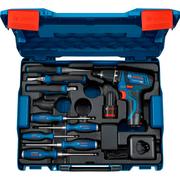 Акумуляторний дриль-шурупокрут Bosch GSR 12V-15 Professional з набором інструментів (060186810R)