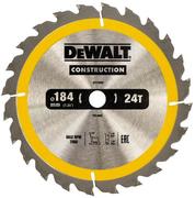 Диск пильний DeWALT CONSTRUCTION DT1939, 184х16 мм, 24z