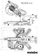 Торцювальна пила мережева Metabo KGS254M (613254000)