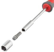 Викрутка Intertool 1/4 "100 мм з магнітним утримувачем і комплектом насадок 15 од (VT-3343)