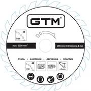 Диск пиляльний GTM 255х30х2.2/1.7 мм, 48Z (11435)