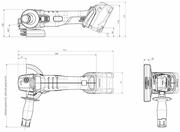 Акумуляторна кутова шліфувальна машина Metabo W 18 L 9-125 (602247860) (без АКБ та ЗП)