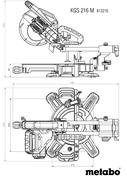 Торцювальна пила мережева Metabo KGS216M (613216000)