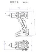 Акумуляторний шурупокрут Metabo BS 18 LT BL LiHD 2x4.0 Ah (602325800)