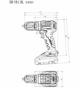 Акумуляторний ударний шурупокрут Metabo SB 18 L BL каркас MetaLoc (602331840) (без акумулятора і ЗП)