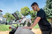 Акумуляторна торцювальна пила Metabo KGS 18 LTX BL 305 (614305810)