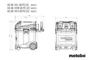 Акумуляторний пилосос Metabo AS 36-18 H 30 PC-CC (без АКБ і ЗП) (602075850)