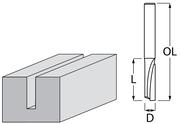 Фреза пряма 1 ніж 4х13х51 мм Makita D-47385