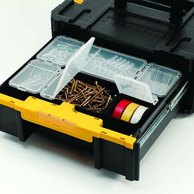 Комплект ящиків DeWALT 4 ящики + колісна основа в системі TSTAK (DWST1-81048)