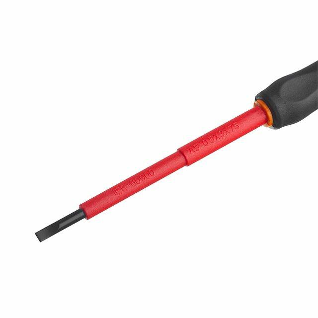 Викрутка ізольована Intertool 0.5х3 мм, 75 мм VT-3203