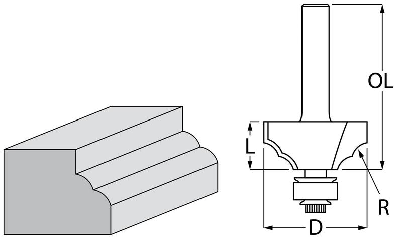 Фреза фігурна Makita D-48577